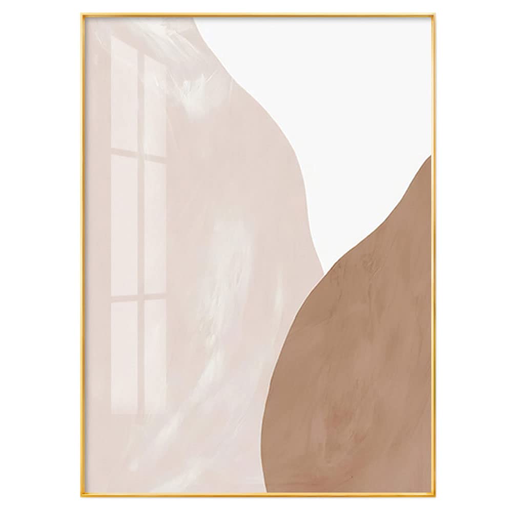 Постер абстрактного искусства с золотым алюминиевым сплавом, корейский и стильный, холст, Моранди, ню, скандинавское настенное искусство, интерьер, в раме, стиль, милый, панель, цвет,