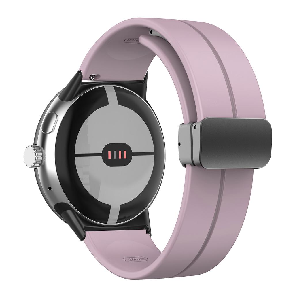 NEW Silicone Strap for Google Pixel Watch 3 45mm Band for Google Pixel Watch 1 2 3 41mm Magnetic Wristband Bracelet Accessories