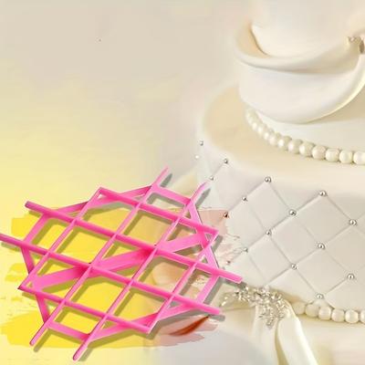 1pc Cake Fondant Embossing Mold, Fondant Embosser, Diamond Shaped Biscuit Molds For Cupcake Wedding Cake Decoration