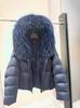 Winter natural real raccoon fur collar thickened warm short coat women's versatile goose down jacket new