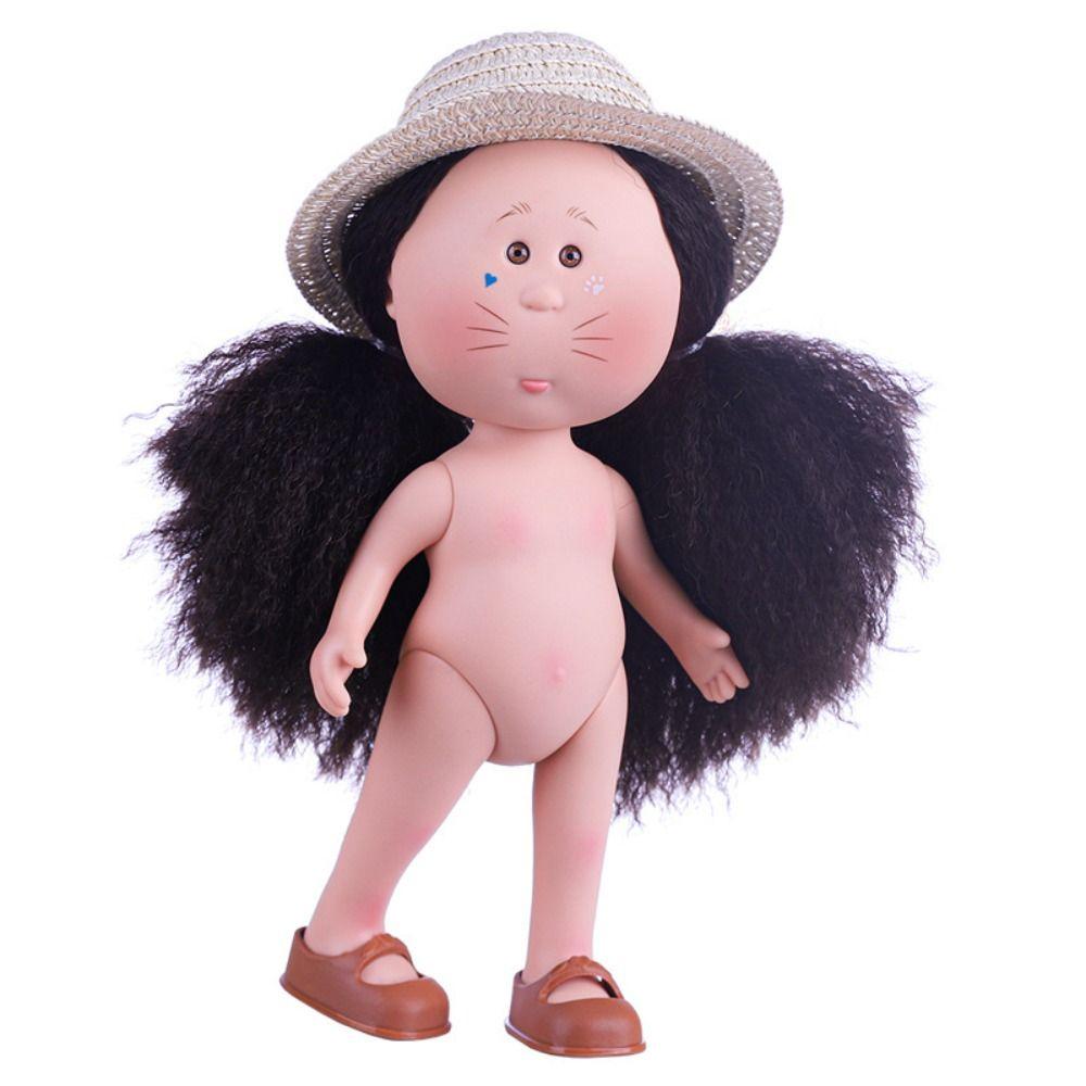 Dark Skin Mia Potato Dolls Dress Up Action Figure Body 24cm Bean Eye Vinyl Doll  Doll Accessories