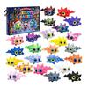 Cute Desk Decorations Axolotl Advent Calendar 2026, 3D Printed Jointed Flexible Toys, 24 Days TPR Animal Party Favors Christmas Countdown with