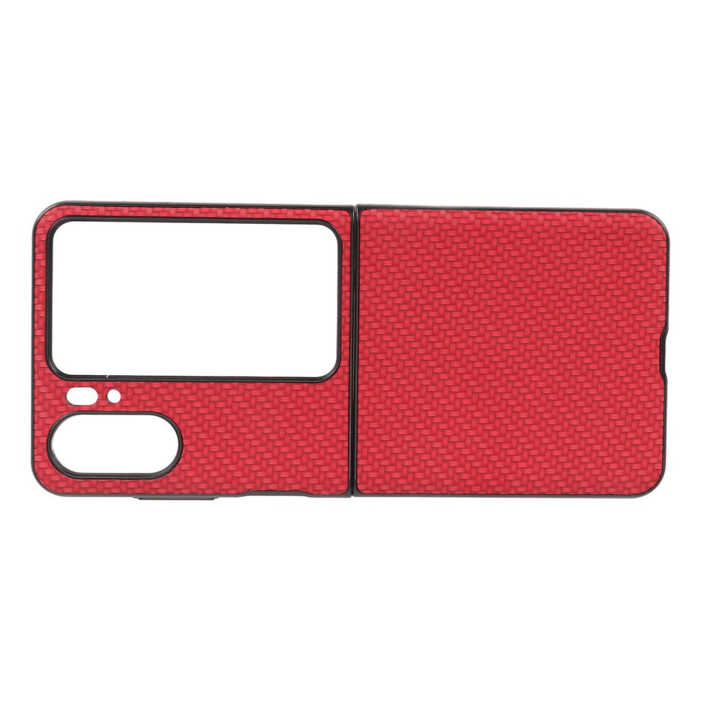 Carbon Fiber Texture Folding Phone Protective Case Mobile Phone Protection Cover for Oppo Find N2 Flip