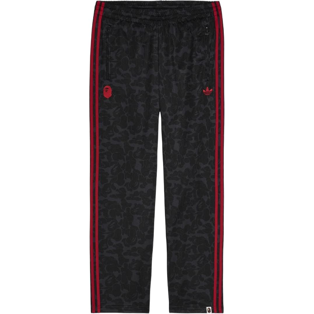 

BAPE x adidas Спортивная куртка с принтом по всей поверхности Черно-красная Унисекс Уличная одежда JN7125 L