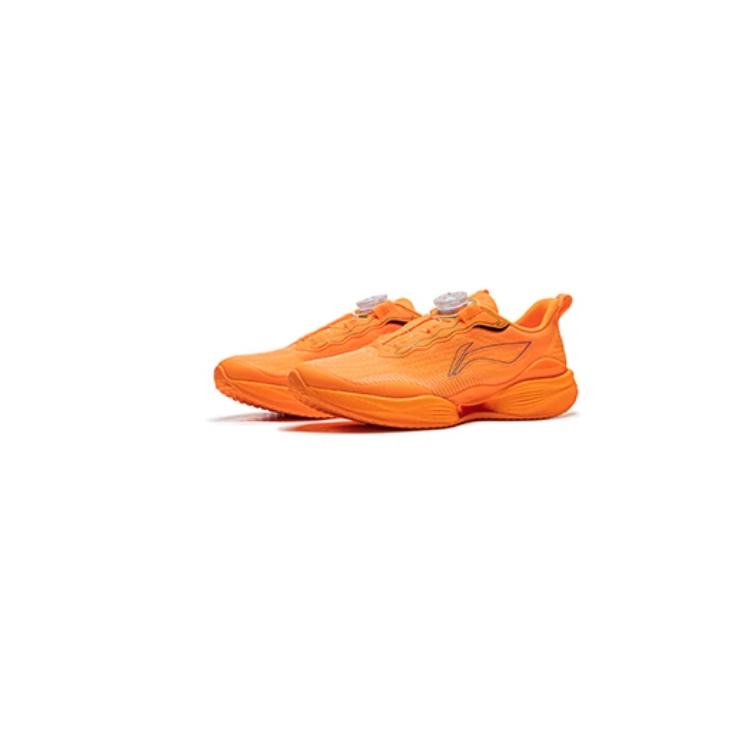 Li Ning Kids Comfortable Soft Shock Absorbing Wear Resistant Breathable Low Top Running Shoes Unisex Running Shoes Orange YKFV020-13