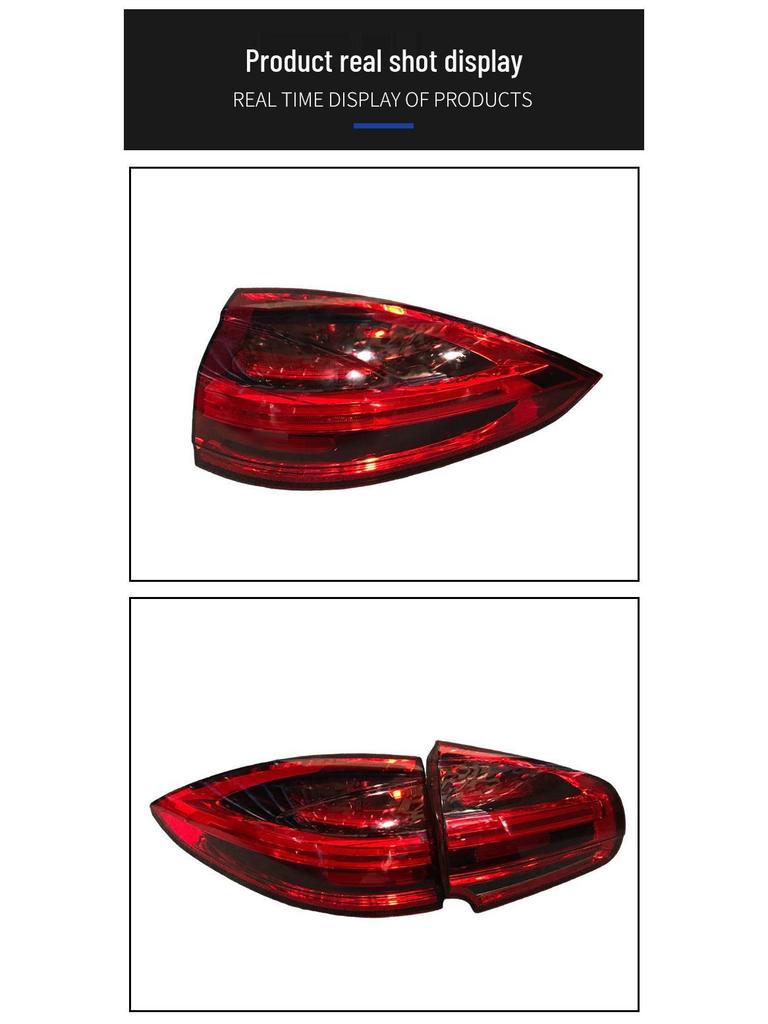 Porsche Cayenne 15-18 Rear Taillight Assembly: Inner/Outer Brake & Turn Signal