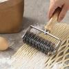 Pastry Lattice Roller Cutter Stainless Steel Lattice Dough Cutter with Wood Handle Bread Pizza Wheel Pie Dough Cutter BakingTool