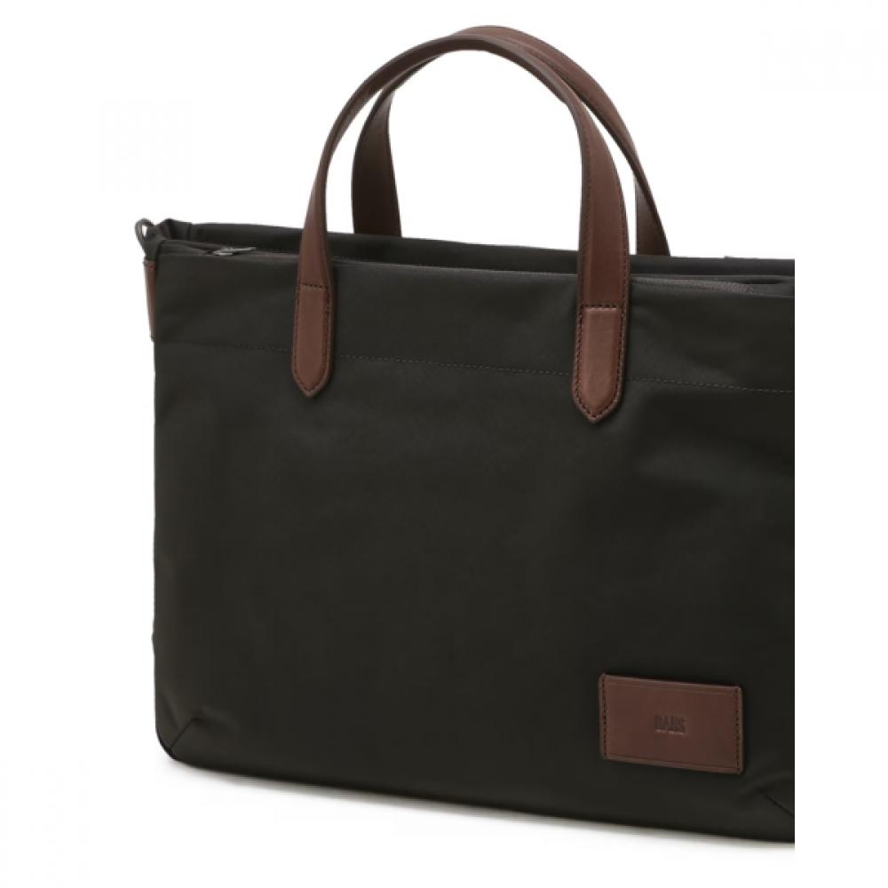 Daks Black Nylon Tote Bag With Logo Patch Dbba6e781bk