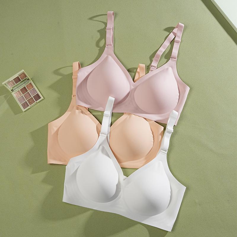 1PCS Sexy Seamless Bras Lady Push Up Underwear Sleep Removable Padded Bralette One Piece Brassiere Wireless Comfort Intimate
