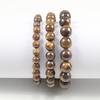Charm Bracelet Natural Stone Beads 6/8/10mm Volcanic Lava Tiger Eye Beads Elastic Bracelets For Men Women Jewelry Pulsera Hombre