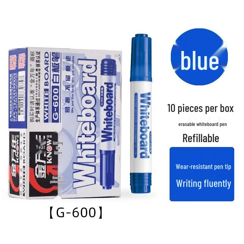 Jin Wannian G-634 3.0mm Refillable Large Capacity Whiteboard Marker - Erasable Ink for Office or Teaching Use