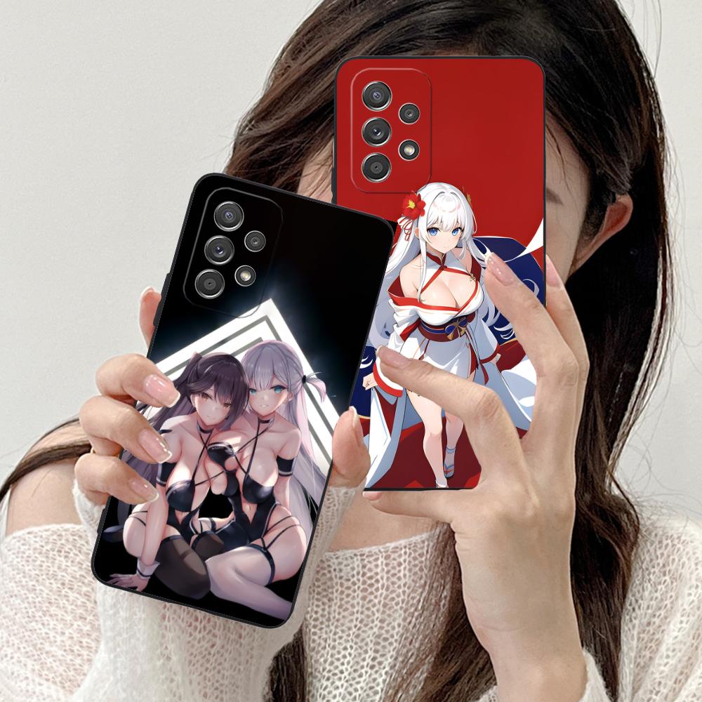 Azur Lane Shoukaku Phone Case for Samsung Galaxy M55 54 42 35 34 33 32 23 22 15 14 13 12 F55 5G Soft TPU Shockproof Cover