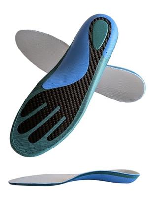 Rela Kino [Physical Therapist Brand High-End Model] Carbon Insole with Arch Support for Comfort, Running and Walking, Men's and Women's (Carbon) (XL: