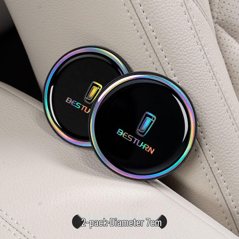 -Compatible Silicone Water Cup Mat for New Bestune Models: T77, T90, T55, B70S, E311, T90PH (Seven-Color Interior)