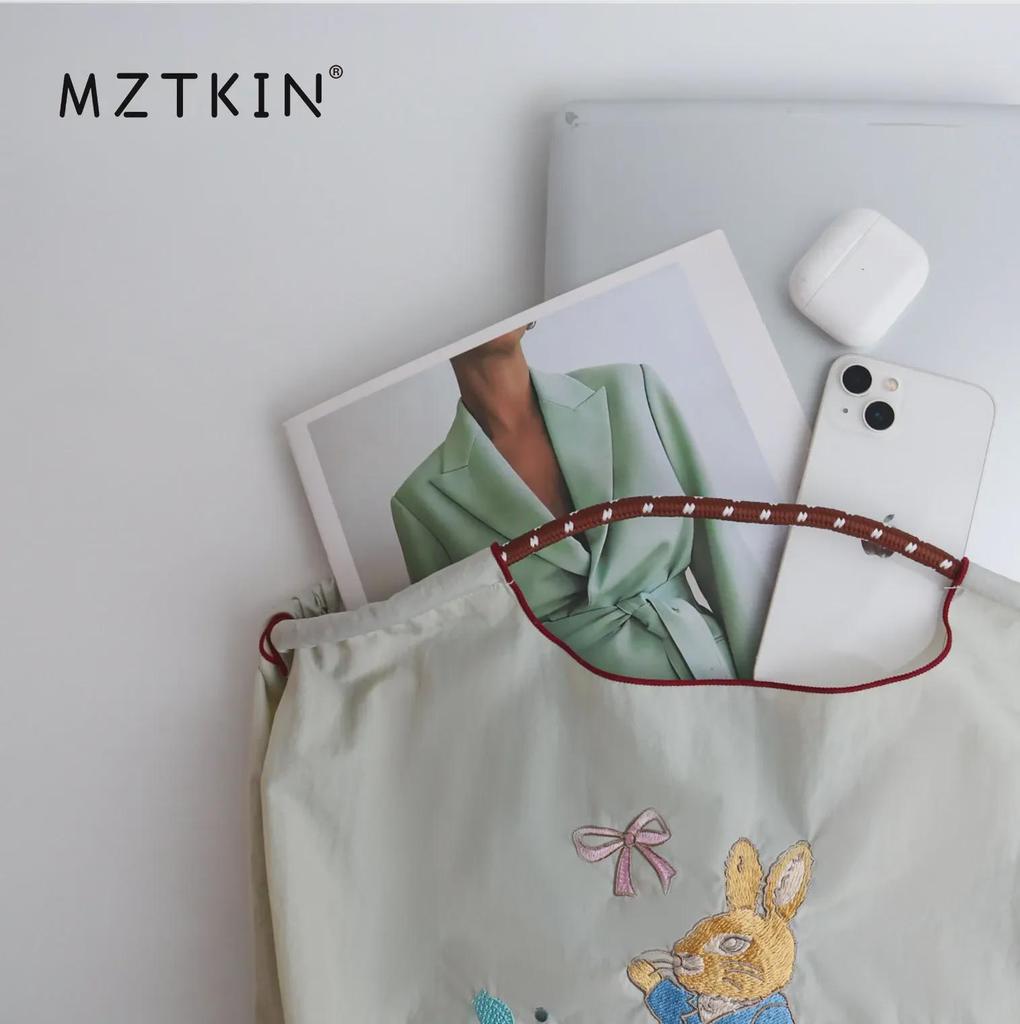 Damen 2024 Sommer Messenger-Tote-Bag aus dünnem Stoff mit großem Fassungsvermögen