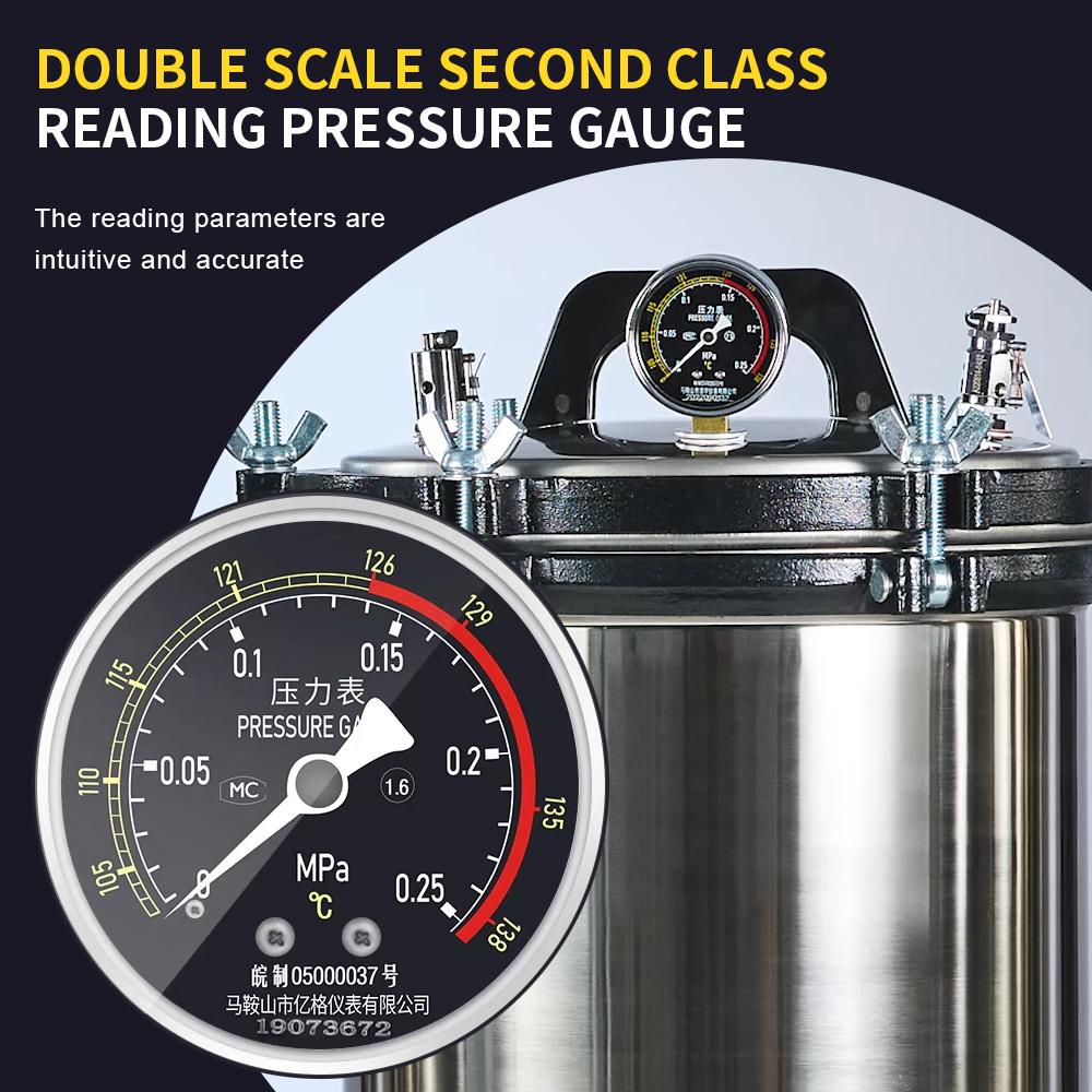 High Temp Steam Sterilizer Stainless Steel Anti-drying Steriliser Auto Sterilization Pot Sterilizer for Utensil Food Tableware
