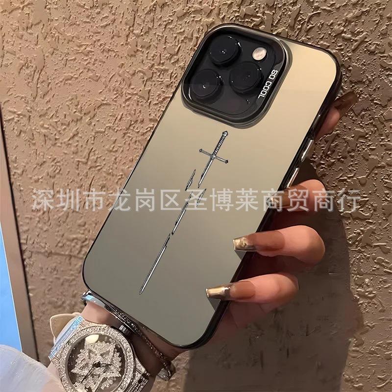 The New Foreign Trade Model Is Suitable for Apple 15 Colored Silver iPhone14Pro Creative 11promax Matte 16 Protective Cover 17.