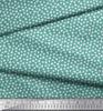 Soimoi Japan Crepe Satin Fabric Clover Leaves Small Print Fabric by Metre 42 Inch