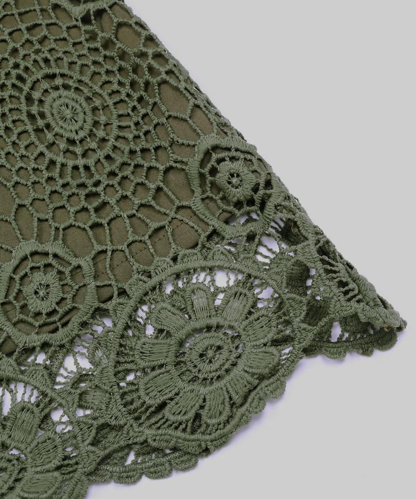 Top Senza Maniche in Pizzo con Scollo all'Americana Estate 2024 - Stile Europeo e Americano, Abbigliamento Femminile Fresco Artistico