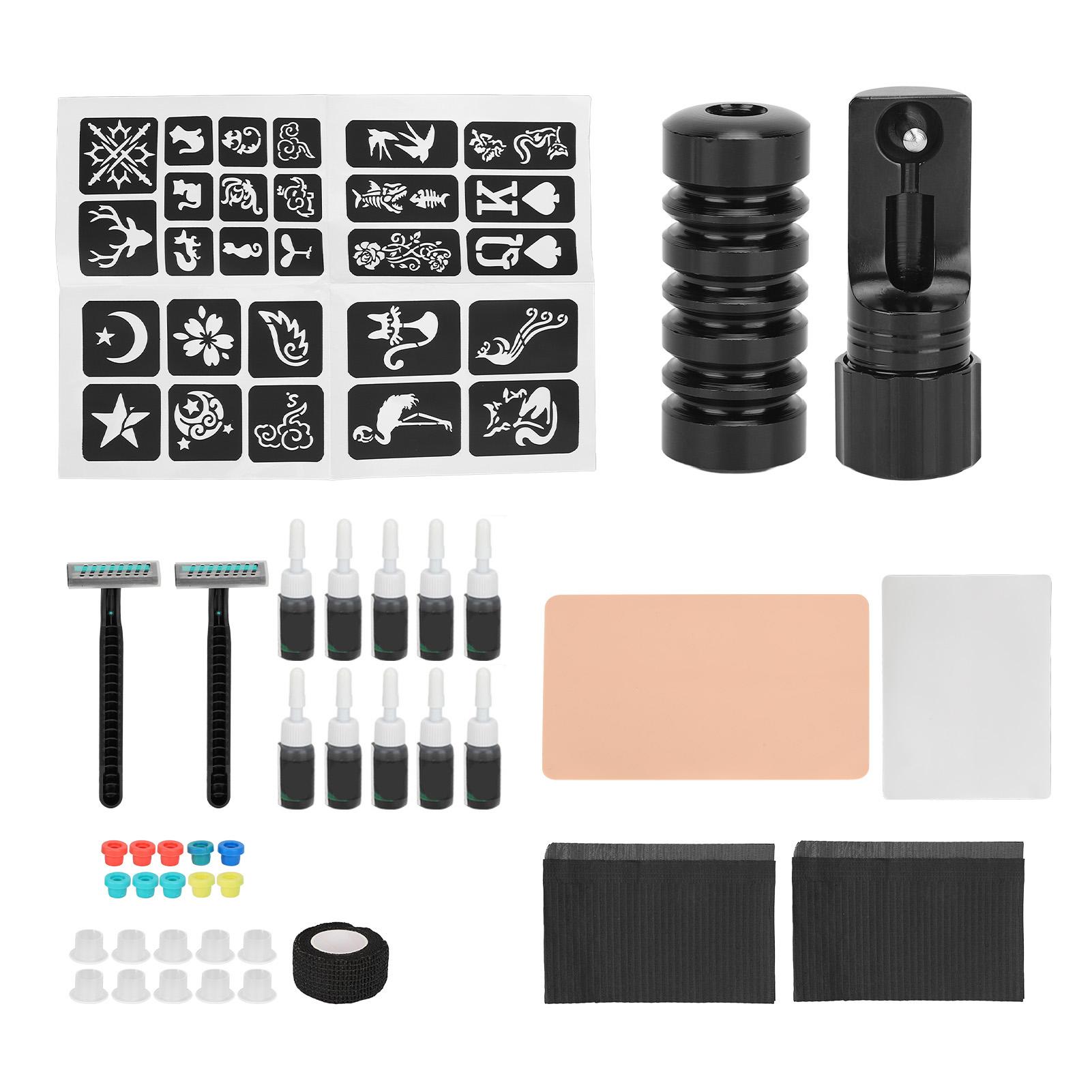 

Набор инструментов для практики татуировки Руководство Профессиональный Полный Тренировка навыков 1,8 унции Жидкий Набор инструментов для татуировки