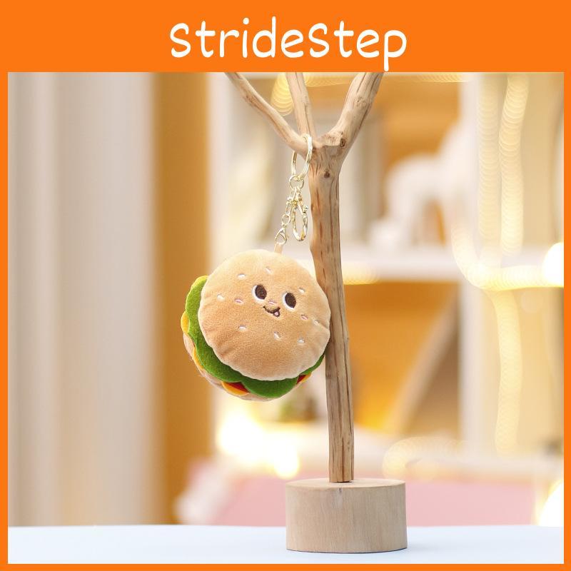 Keychain Hamburger Plush With Cute Design Perfect For Girl Backpack Accessories