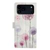 For iPhone 17 Pro Case Pattern Printing Wallet Stand Flip Leather Phone Cover with Strap