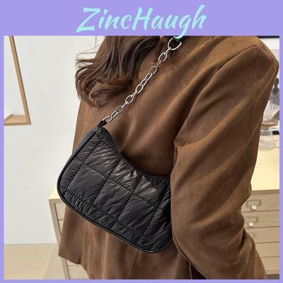 Stylish And Trendy Women's Shoulder Bag In Black White Pink And Green Colors For Everyday Use