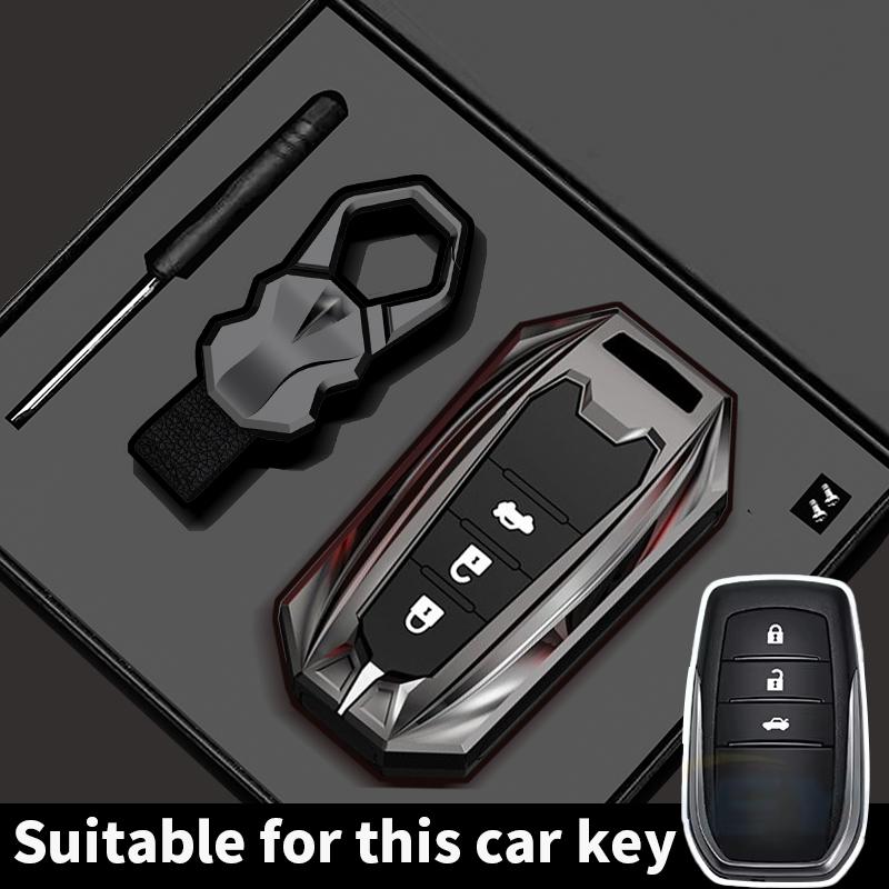 Husă Cheie Auto Pentru Toyota Hilux 2024 Yaris Corolla 2023 Rav4 2021 CHR Revo Auris Innova Highlander Venza Suport Chei