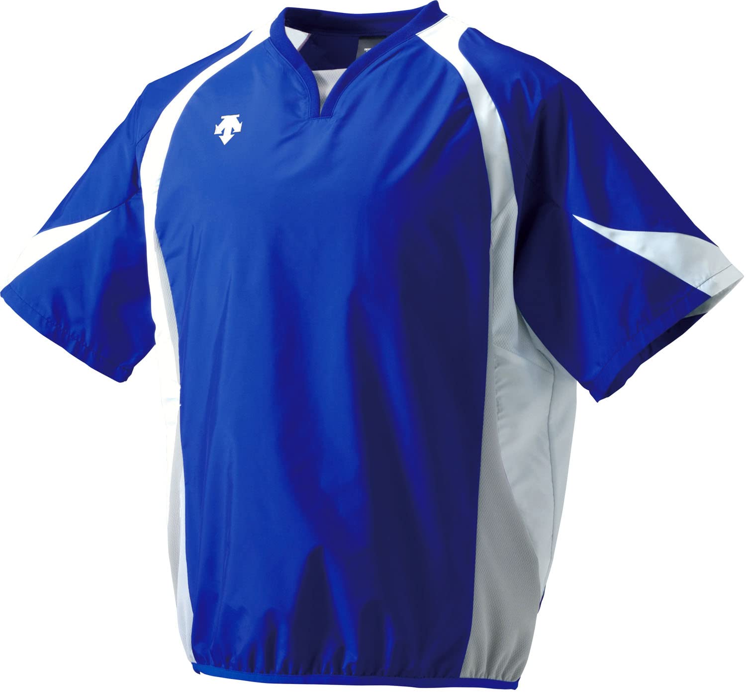 

Тренировочная бейсбольная одежда DESCENTE с коротким рукавом Windjack Royal Blue x White x Silver PJ-321B для мужчин