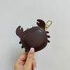 Krabben-Münzbörse Mikrofaserleder Mini-Geldbörse Make-up Kopfhörer Aufbewahrungstasche, Schultaschen-Hängeanhänger Handtaschen-Charm Zubehör