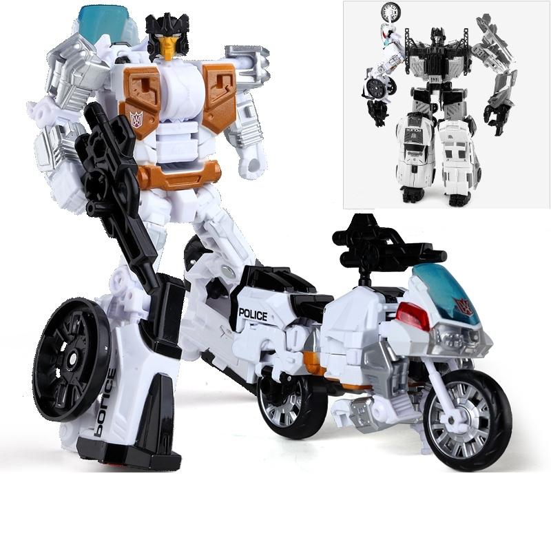 Haizhixing New Robot Car Transformation Toys Anime Devastator Action Figure Aircraft Motorcycle Model Kids Gift KO A103 5 in 1 Poseable Articulated