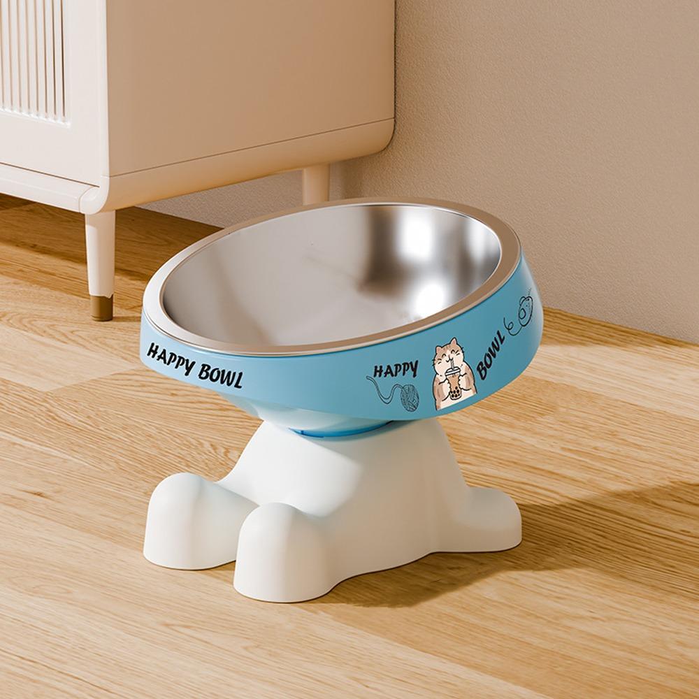 Chew-Proof Edge Elevated Pet Bowl Detachable Cat Food Water Bowl Cat Feeding Bowl Small Pets