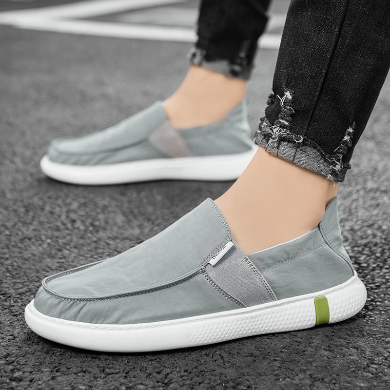 Men Canvas Shoes Fabric Fashion Causal Men Shoes for Men Driving Shoes Soft Comfortatble Man Footwear Lightweight Casual