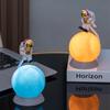 Night LED Light Battery USB Charging Astronauts Lunar Lamp Children Bedroom Bedside Desk Decoration Table Lamp Night Lights