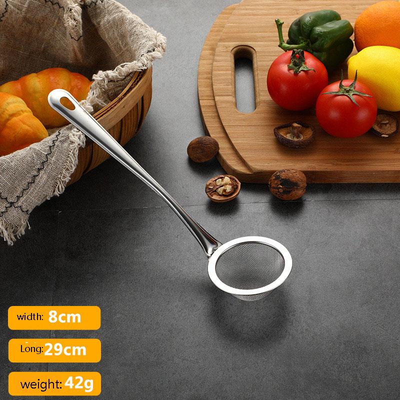 1PCS Stainless Steel Strainer Colander Chinois To Sift Strain Drain and Rinse Vegetables, Pastas & Teas Home Kitchen Tool