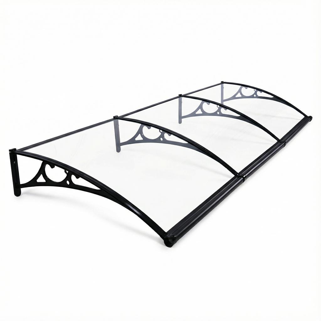 Awning for Door Entrance with Aluminum Alloy Bracket House Overdoor Awnings Long Service Life for Rain Snow Sunlight Protection