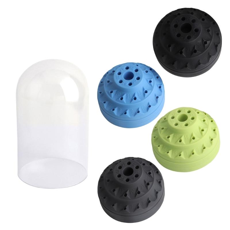Plastic Rotating Tool Box Rotary Bur Holder for Tool Organization and Easy Cleaning Screwdriver Rotating Storage Box