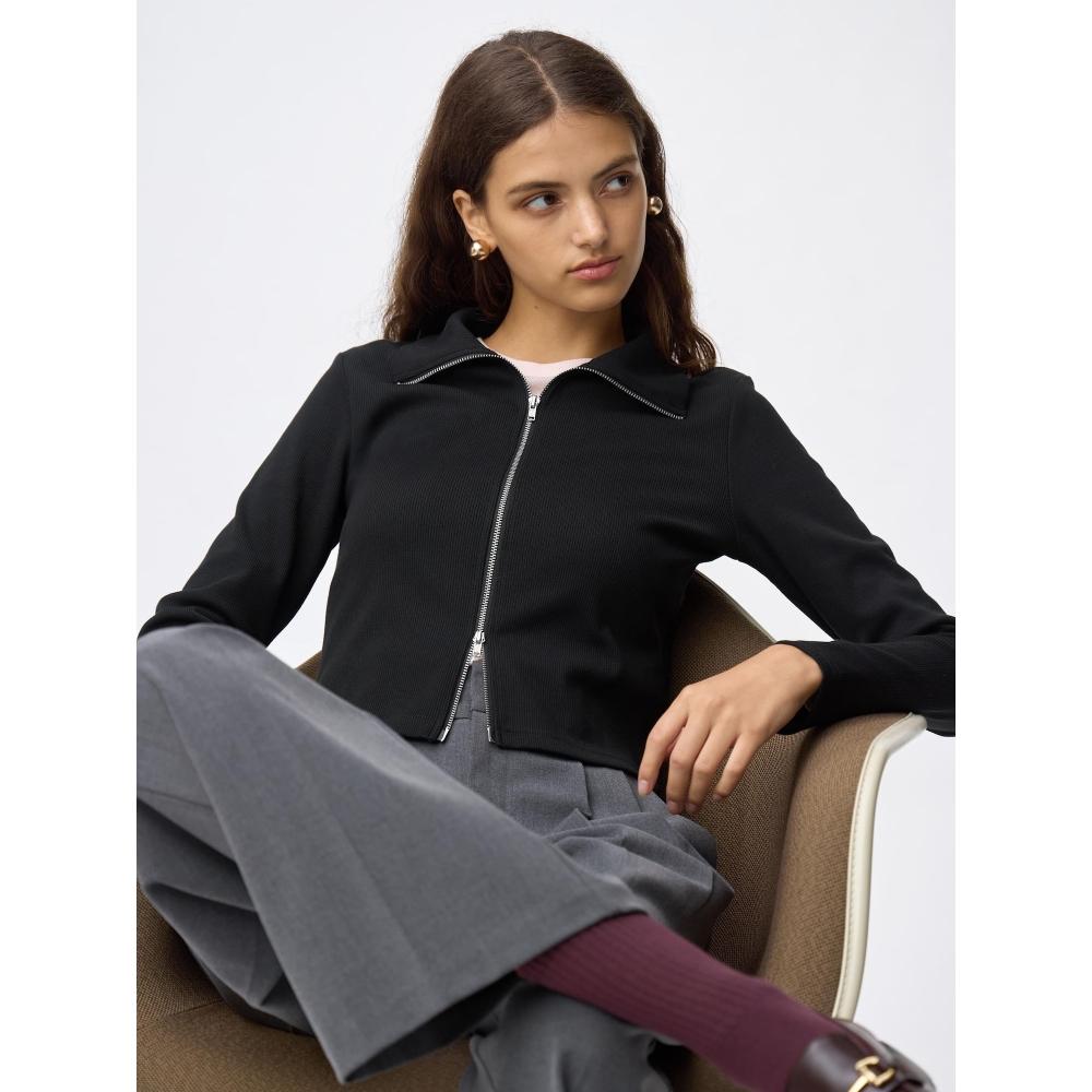 

Кардиган в рубчик на двойной молнии от Gu by Uniqlo 67 BLUE/3XL