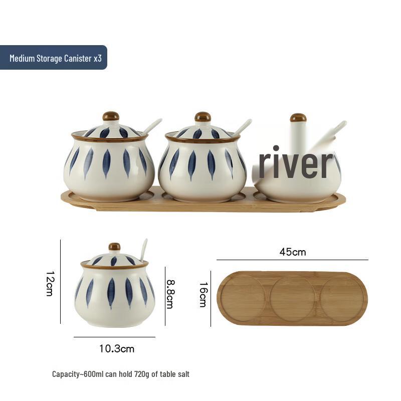 Ceramic Seasoning Jars Set