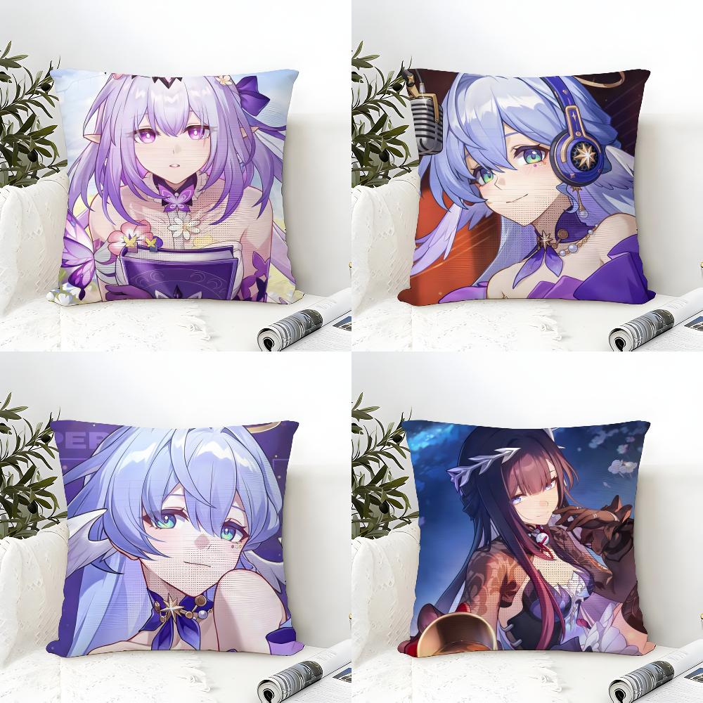 Art Game H-Honkai Star Rail 1 Pillow Case Linen Pillow Case Sofa Home Decor Cushion Cover Cushion Cove