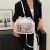 YK Millennial Babes Schmerztasche Student Pendler Niedliche Mechanische Katze Neue Große Kapazität College Umhängetasche