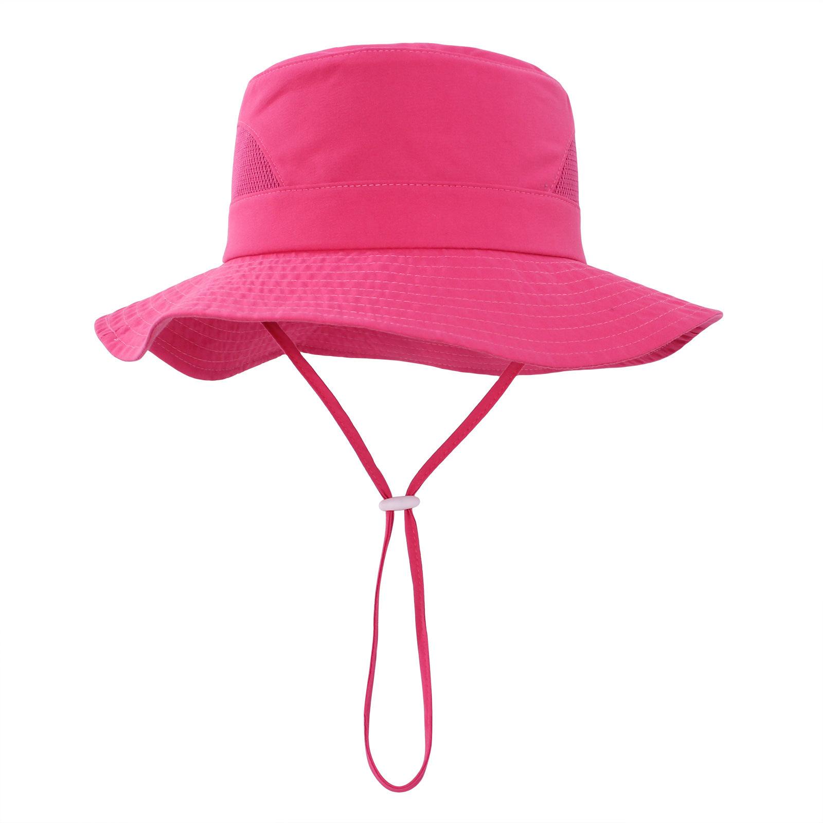 

Kids UV Protection Sun Hat 46-54cm Summer Girls Hat Quick Dry Breathable Mesh Beach Boys Cap Children Outdoor Fishing Hat 46CM