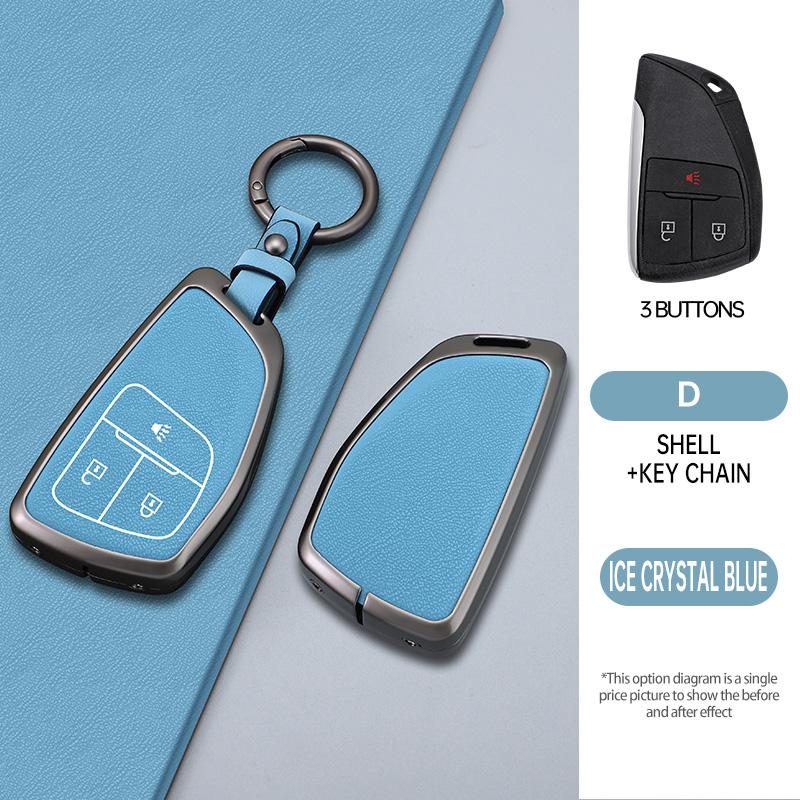 3/4/5/6 Buttons Auto Key Fob Cover Case Fit For Chevrolet Tahoe Suburban Fit For Gmc Yukon Fit For Buick Envision S Plus Avenir Metal Housing