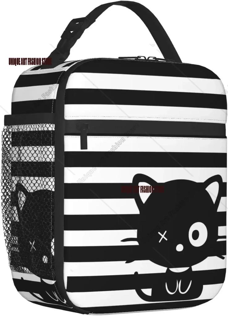 Black Cat Portable Lunch Bag Insulated Lunch Box Reusable Totes for Women Men Work School Picnic Camping