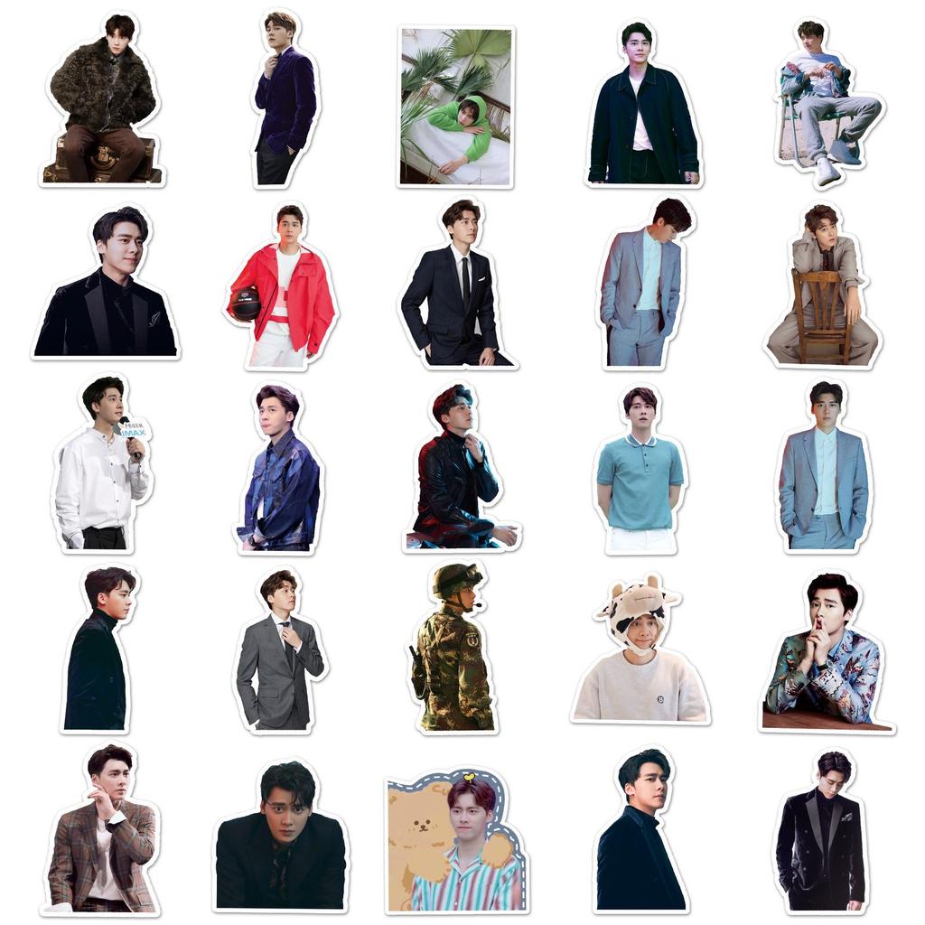 50 Li Yifeng Waterproof Stickers - Trendy Actor Collection for Notebooks, Journals, and Luggage