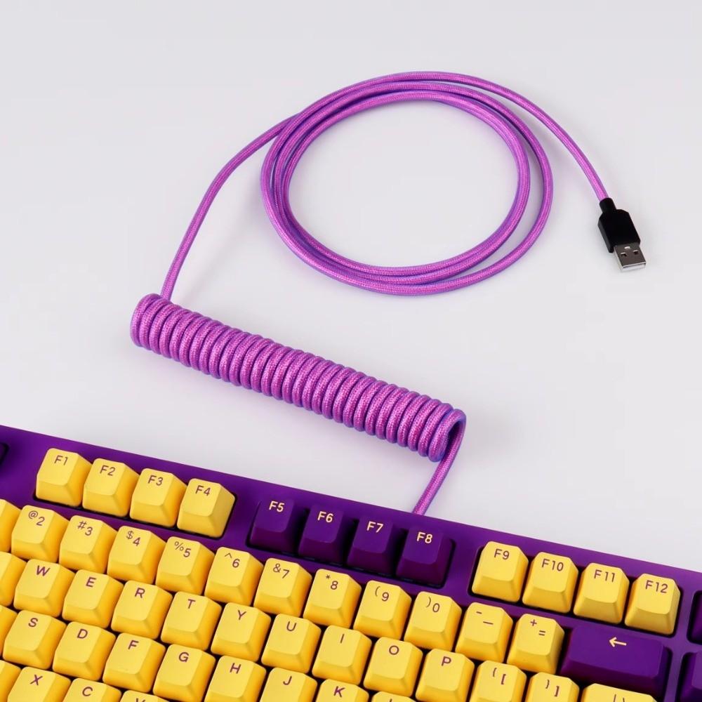 Type C To USB-A Mechanical Keyboard Cable GX12 Connector Gaming Keyboard Cable  Gaming Keyboard