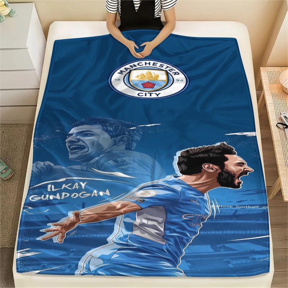 The Blues Team Print FlAannel Blanket, High Quality Comfortable for All Seasons, Home Decor, Warmth and Comfort