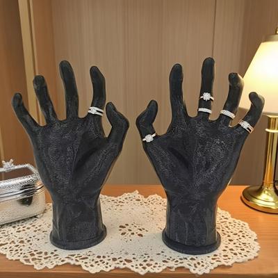 Spooky Fake Hand Jewelry Display Stand Rings Bracelets Organizer Dresser Tabletop Necklace Holder for Retailers Home Decor