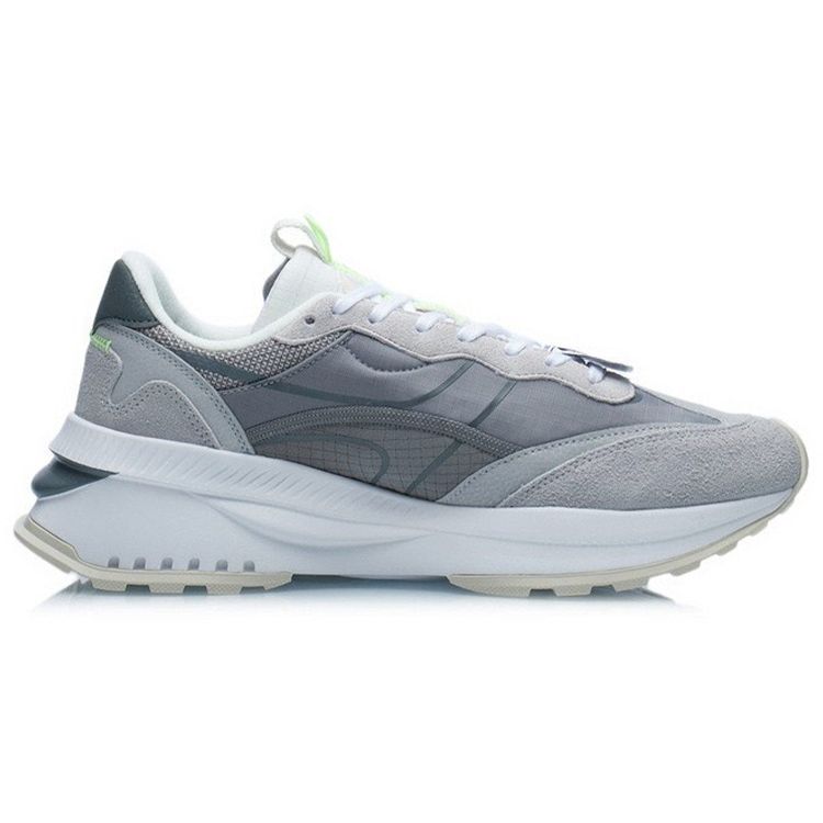 Li Ning Fangyuan Evo Non-Slip Wear-Resistant Low-Top Running Shoes Men Running Shoes Gray AGCR227-2
