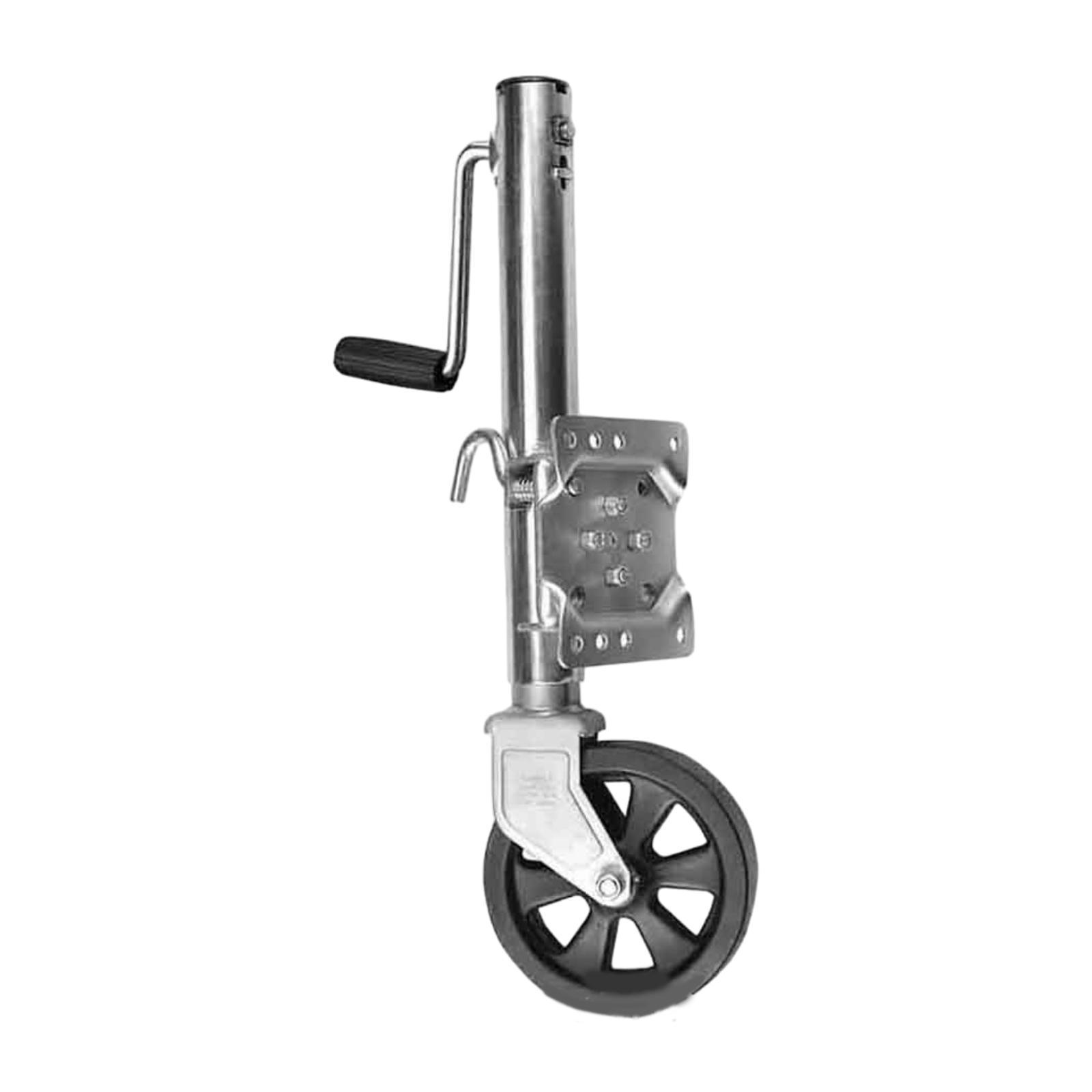 Solid Wheel Sidewind Round Swivel Trailer Jack With Bolt, Boat Trailer Jack Stable 1500 lbs Trailer Jack for Trailer Garden Boat
